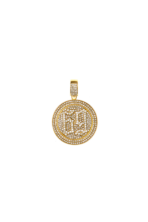 Gold 69 Badge Pendant