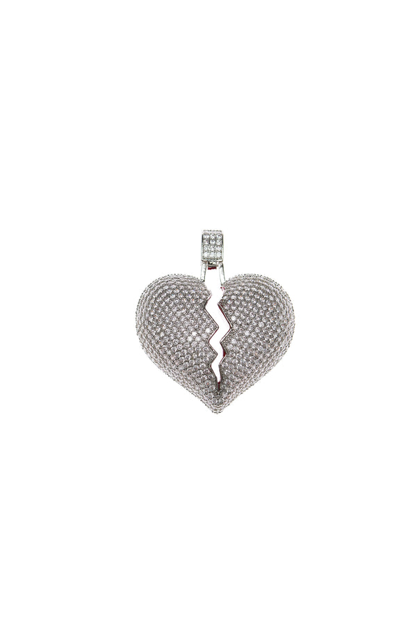 Silver Broken Heart Pendant