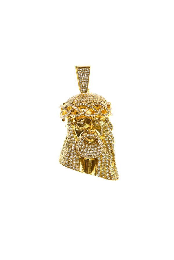 Gold Jesus Pendant