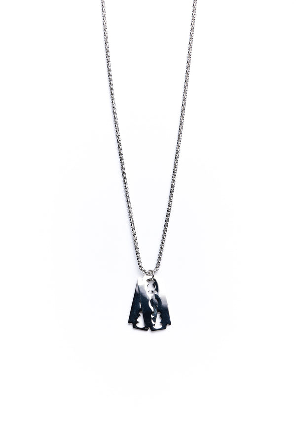 Silver Knife Blade Necklace